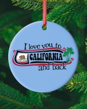 Love You To California Circle ornament - single (porcelain) custom-circle-ornament-single-porcelain-lifestyle-10