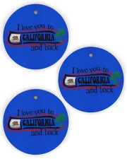 Love You To California Circle Ornament (Wood tile