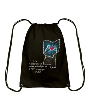 OHIO MISSISSIPPI LOVE BRINGS YOU HOME Drawstring Bag tile