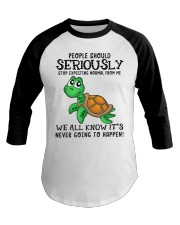Turtle People Should Seriously Baseball Tee tile
