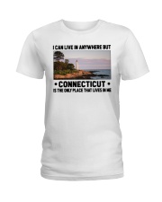 Connecticut Only Place Lives In Me Ladies T-Shirt tile