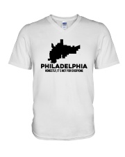 Philadelphia It's Not For Everyone V-Neck T-Shirt tile