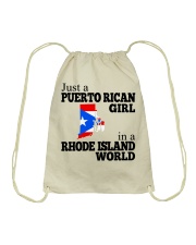 PUERTO RICAN GIRL IN RHODE ISLAND Drawstring Bag tile