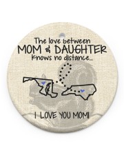 The Love Mom Daughter North Carolina Maryland Circle ornament - single (porcelain) front