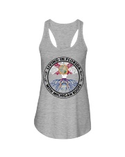 LIVING IN FLORIDA WITH MICHIGAN ROOTS Ladies Flowy Tank tile