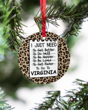 I Just Need To Go To Virginia Circle ornament - single (porcelain) aos-circle-ornament-single-porcelain-lifestyles-07