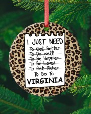 I Just Need To Go To Virginia Circle ornament - single (porcelain) custom-circle-ornament-single-porcelain-lifestyle-10