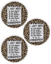 I Just Need To Go To Virginia Circle Ornament (Wood tile