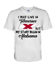 Began In Alabama - Live In Tennessee V-Neck T-Shirt tile