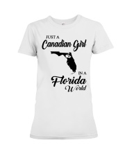 CANADIAN GIRL IN FLORIDA Premium Fit Ladies Tee tile