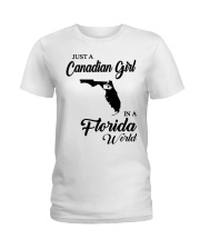 CANADIAN GIRL IN FLORIDA Ladies T-Shirt tile