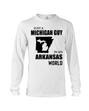 MICHIGAN GUY IN ARKANSAS Long Sleeve Tee tile