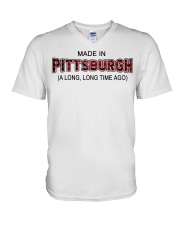 Made In Pittsburgh A Long Long Time Ago V-Neck T-Shirt tile