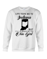 OHIO GIRL LIFE TOOK ME TO INDIANA Crewneck Sweatshirt tile