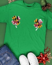 Maryland Flag - Four Leaf Clover Classic T-Shirt apparel-classic-tshirt-lifestyle-back-69