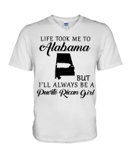 LIFE TOOK ME TO OHIO BE A PUERTO RICAN GIRL V-Neck T-Shirt tile