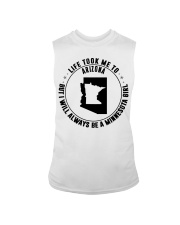 LIFE TOOK ME TO ARIZONA BE A MINNESOTA GIRL Sleeveless Tee tile