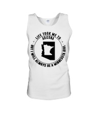 LIFE TOOK ME TO ARIZONA BE A MINNESOTA GIRL Unisex Tank tile
