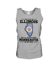 LIVE IN ILLINOIS MINNESOTA IN MY DNA Unisex Tank tile
