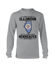 LIVE IN ILLINOIS MINNESOTA IN MY DNA Long Sleeve Tee tile
