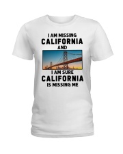 I Am Missing California Ladies T-Shirt tile