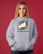 Don't Forget Your Roots - Rhode Island Hooded Sweatshirt apparel-hooded-sweatshirt-lifestyle-front-86