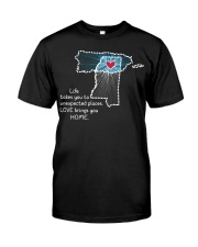 PUERTO RICO MISSISSIPPI LOVE BRINGS YOU HOME Premium Fit Mens Tee tile