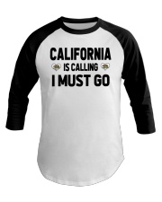 California Is Calling Baseball Tee tile