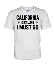 California Is Calling V-Neck T-Shirt tile