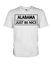 Alabama Just Be Nice V-Neck T-Shirt tile
