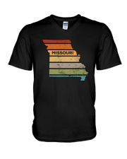 Retro Missouri V-Neck T-Shirt tile