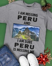 I Am Missing Peru Classic T-Shirt apparel-classic-tshirt-lifestyle-back-69