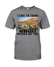 Nebraska Misses Me Too Classic T-Shirt front
