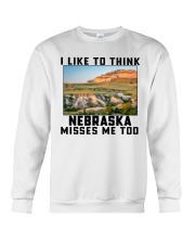 Nebraska Misses Me Too Crewneck Sweatshirt tile
