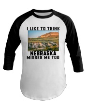 Nebraska Misses Me Too Baseball Tee tile