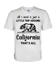 A Little Trip Around California V-Neck T-Shirt tile