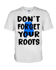 Alabama Map Don't Forget Your Roots V-Neck T-Shirt tile