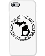 OHIO GIRL LIVING IN MICHIGAN Phone Case tile