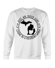 OHIO GIRL LIVING IN MICHIGAN Crewneck Sweatshirt tile