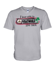 I love you to California V-Neck T-Shirt tile
