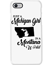 MICHIGAN GIRL IN MONTANA Phone Case tile