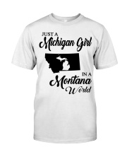 MICHIGAN GIRL IN MONTANA Classic T-Shirt tile