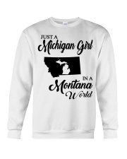 MICHIGAN GIRL IN MONTANA Crewneck Sweatshirt tile