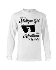 MICHIGAN GIRL IN MONTANA Long Sleeve Tee tile