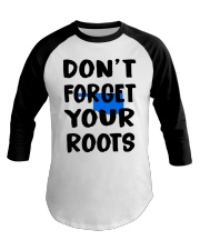 Oklahoma Map Don't Forget Your Roots Baseball Tee tile