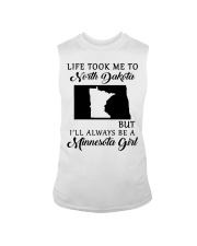 LIFE TOOK ME TO NORTH DAKOTA BE A MINNESOTA GIRL Sleeveless Tee tile