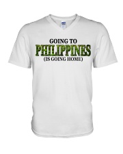 Going To Philippines Landscape V-Neck T-Shirt tile
