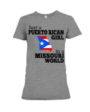 PUERTO RICAN GIRL IN MISSOURI Premium Fit Ladies Tee tile