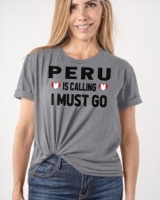 Peru Is Calling Classic T-Shirt apparel-classic-tshirt-lifestyle-front-101