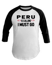 Peru Is Calling Baseball Tee tile